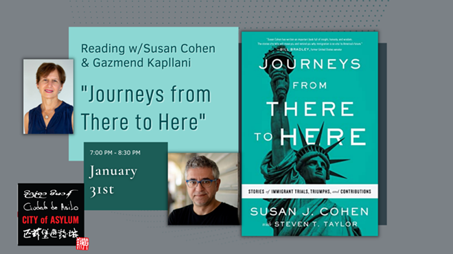 Reading w/ Susan Cohen & Gazmend Kapllani : “Journeys from There to Here”