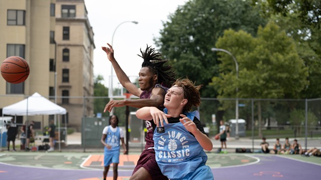 Sudden death basketball tournament at The Jungle