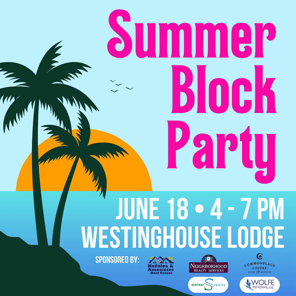 Summer Block Party Graphic with Sponsors