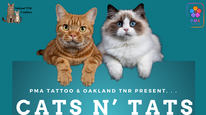 TATS & CATS; PMA Tattoo Fundraiser for The Oakland TNR Coalition