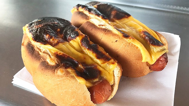 The charred cheese dog at Jim’s Famous Sauce is a West Mifflin classic