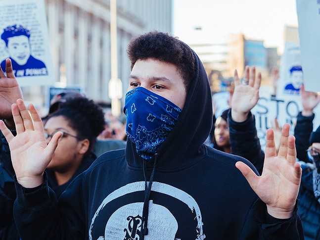 Photo essay: Pittsburghers in Oakland continue to protest the acquittal of Antwon Rose shooter Michael Rosfeld into Saturday evening (8)