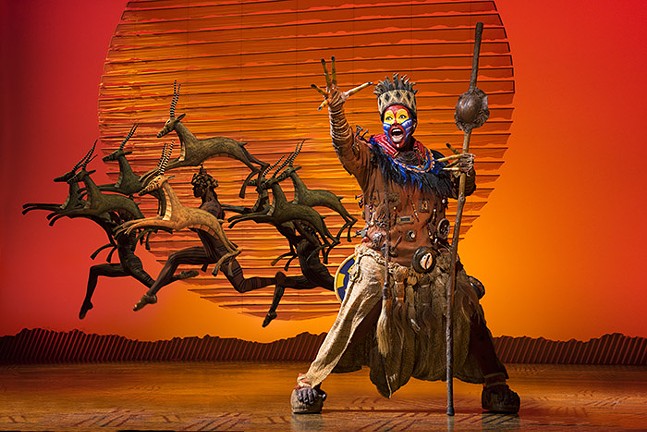 The stage performance of The Lion King  continues to roar