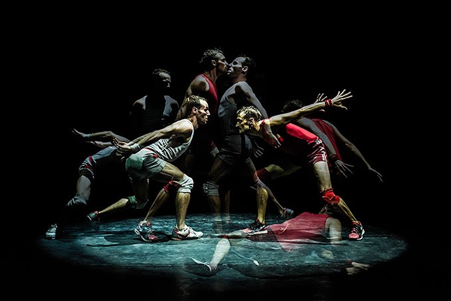 Un Poyo Rojo incorporates dance, comedy, and wrestling into an acrobatic show that defies stereotypes