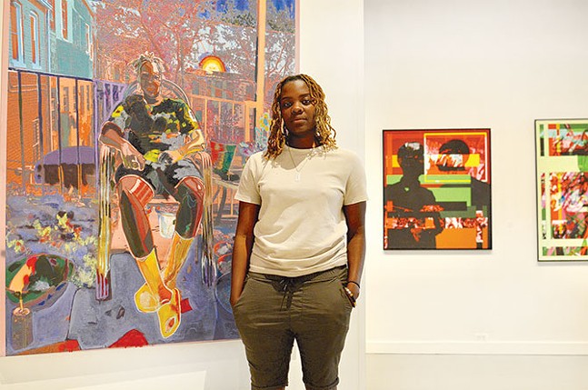 Artist Amani Lewis describes their 'chilling, raggedy, ashy, warehouse' style