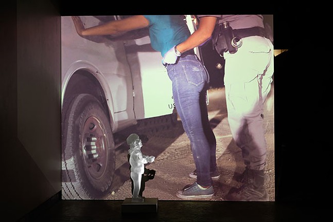 Glass Center exhibit Cuando el Río Suena illustrates the fragility of children caught in the immigration crisis