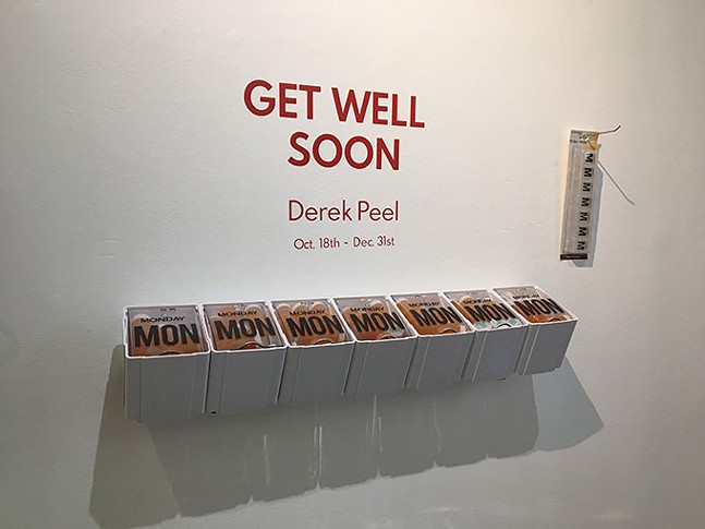 Get Well Soon examines the lonely, funny, bizarre world of sickness with art that pokes fun at hospitals