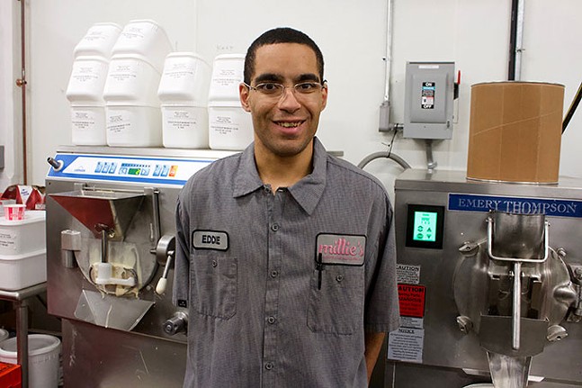 Behind-the-scenes at Millie’s Homemade Ice Cream with wholesale manager Eddie Byas