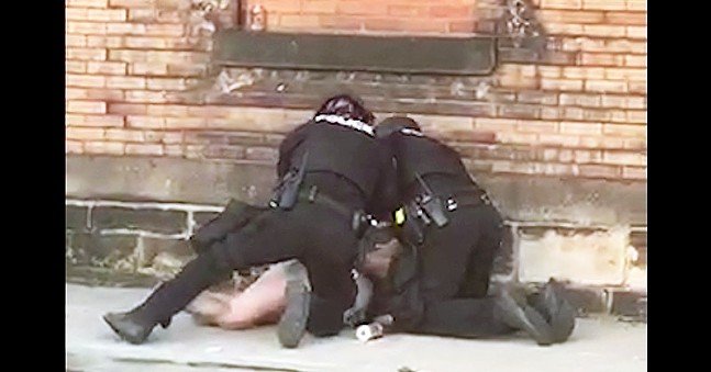 Video shows Pittsburgh Police arresting and pinning woman to ground in East Liberty before deploying tear gas at onlookers