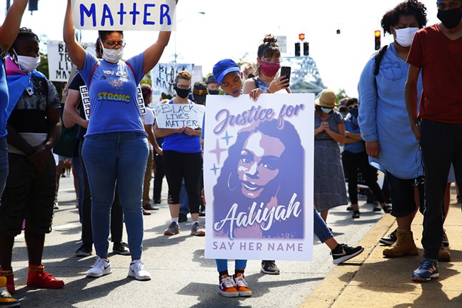 Protesters demand answers in death of trans activist Aaliyah Johnson (6)