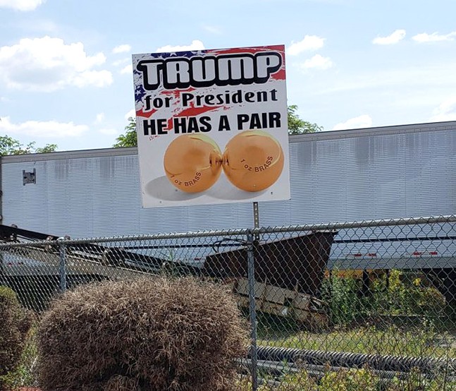 Highway signs at edge of Allegheny County admire Donald Trump’s balls, encourage ‘breeding’ (2)