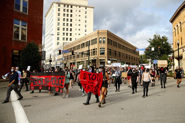 PHOTOS: "Stop The Station" protest marches through East Liberty (4)