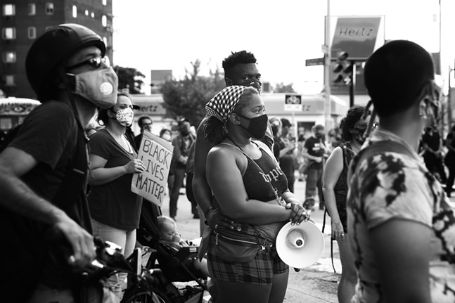 PHOTOS: "Stop The Station" protest marches through East Liberty (7)