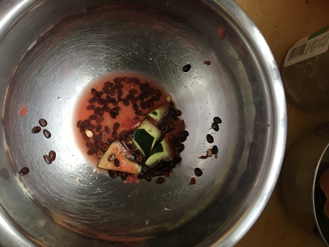 Yes, you can roast leftover watermelon seeds and they're an interesting delight