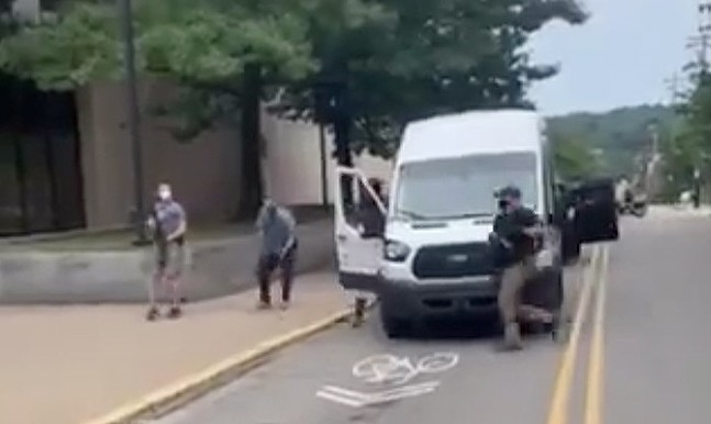 Pittsburgh Police, Peduto respond to protest marshal arrested by rifle-carrying officers in unmarked van during Saturday protest