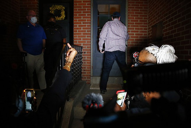 Police escalate protest outside Peduto’s house with pepper spray, projectiles, and apparent kettling