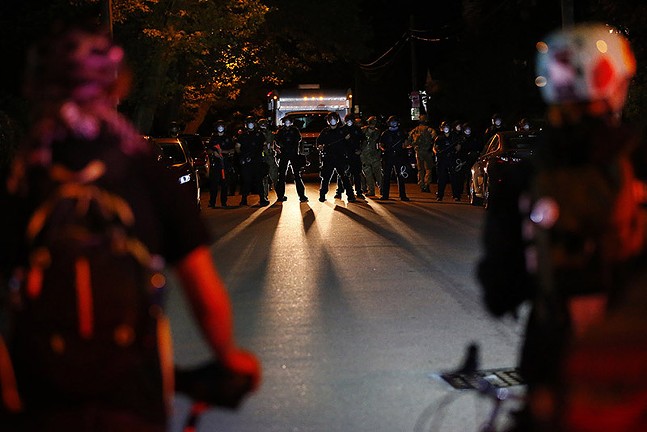 Police escalate protest outside Peduto’s house with pepper spray, projectiles, and apparent kettling (3)