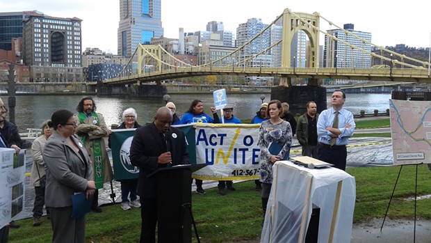 City of Pittsburgh, development groups protest ALCOSAN's possible riverfront construction