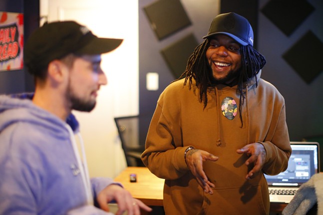 Popular hip-hop artist Benji. returns to Pittsburgh recording studio (2)