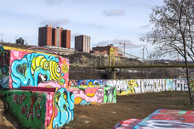 Picturesque views from The Highline and Color Park in Pittsburgh's South Side