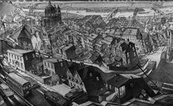 A new show of Douglas Cooper’s panoramic sketches of Pittsburgh