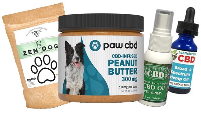 CBD treats, tinctures, and pet spray for hyperactive canines