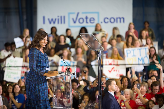 Hillary Clinton campaign continues to rally base with Michelle Obama visit in Pittsburgh
