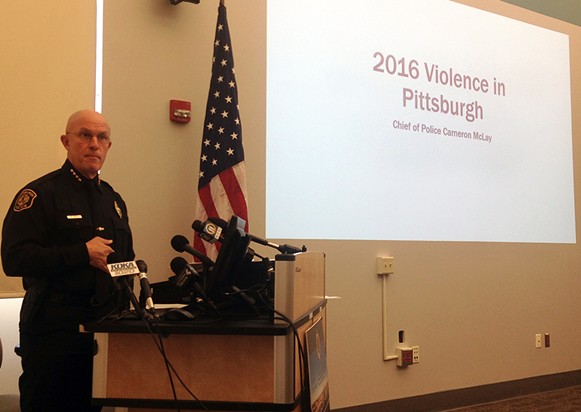 Gun-violence rates drop in Pittsburgh, Police Chief McLay credits community-policing tactics