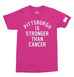 Pittsburgh T-shirt shop Steel City creates ‘Pittsburgh Is Stronger Than Cancer’ design to benefit DeAngelo Williams Foundation