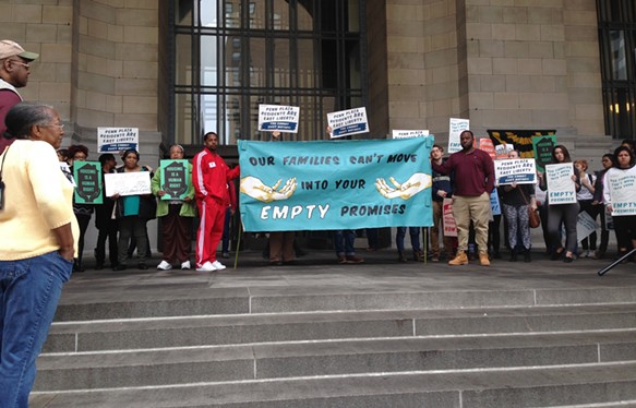 Pittsburgh housing advocates rally for better living conditions at Penn Plaza