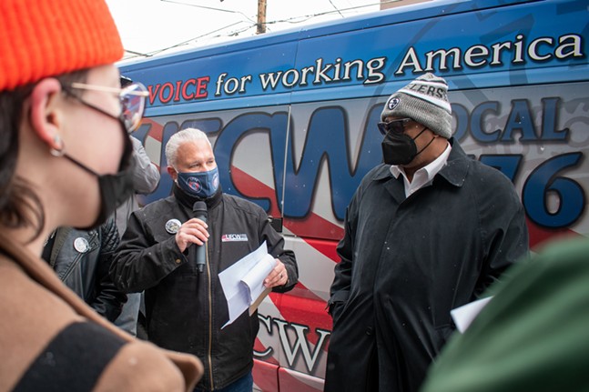 PHOTOS: Mayor Gainey joins Coffee Tree employees in union rally (5)
