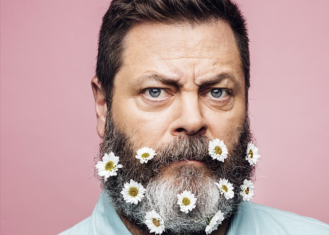 Nick Offerman promises to be "generally redolent of condiments" when he returns to Pittsburgh