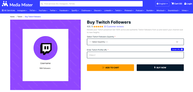 Best Sites to Buy Twitch Followers: 3 Reputable Providers (4)