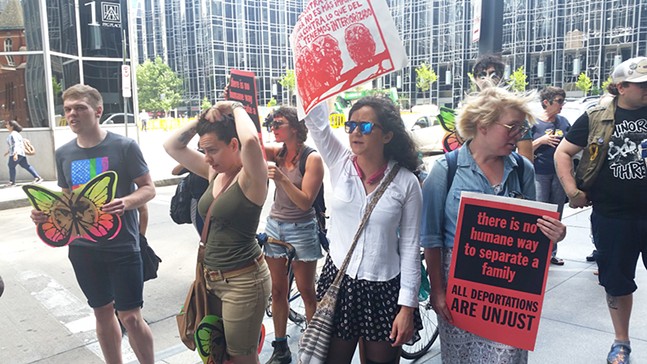 Pittsburghers protest local firm DCK Worldwide tied to detention-center construction