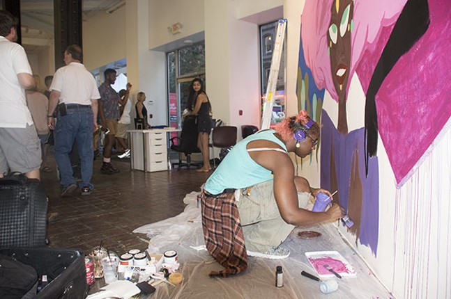 Live art event at SPACE Gallery highlight of Friday night's Downtown Gallery Crawl