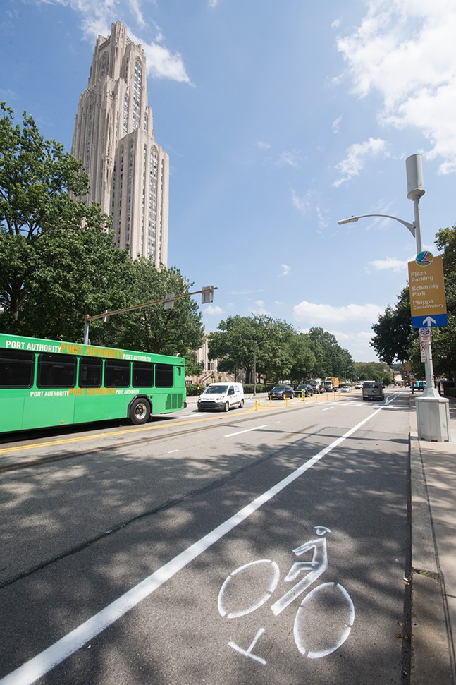 Why new bike lanes in Pittsburgh's Oakland neighborhood are a big deal