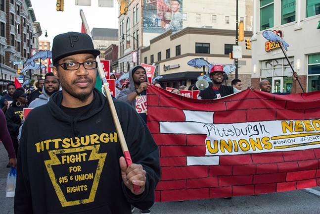 Pittsburgh joins Fight for $15 Labor Day protests