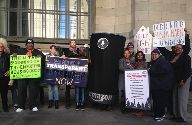 Pittsburgh residents and advocates want city leaders to make sure Amazon would bring equitable development