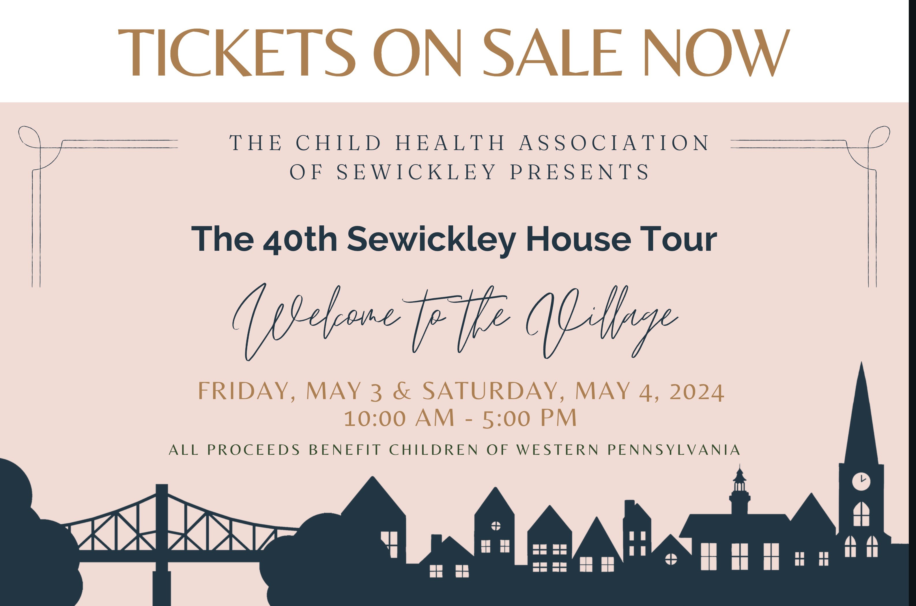 40th Sewickley House Tour, to the Village various locations