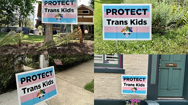 “Protect Trans Kids” signs spring up throughout North Side in support of local family alleging harassment