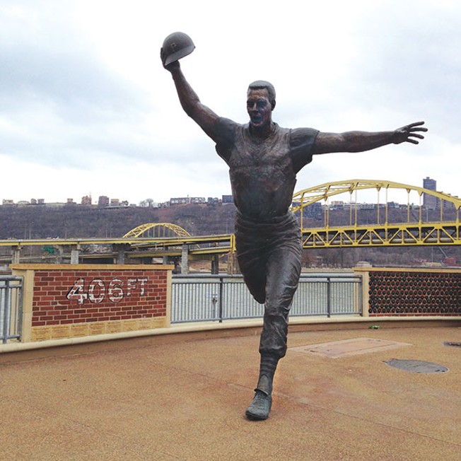 Franco Harris, George Washington statues return to Pittsburgh airport