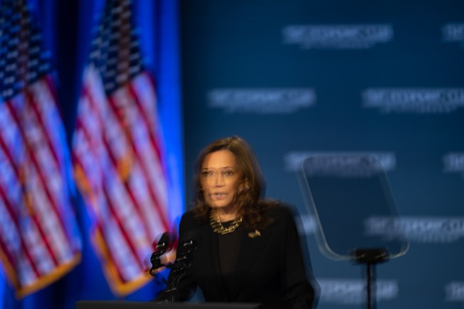 Vice President Kamala Harris speaks at CMU